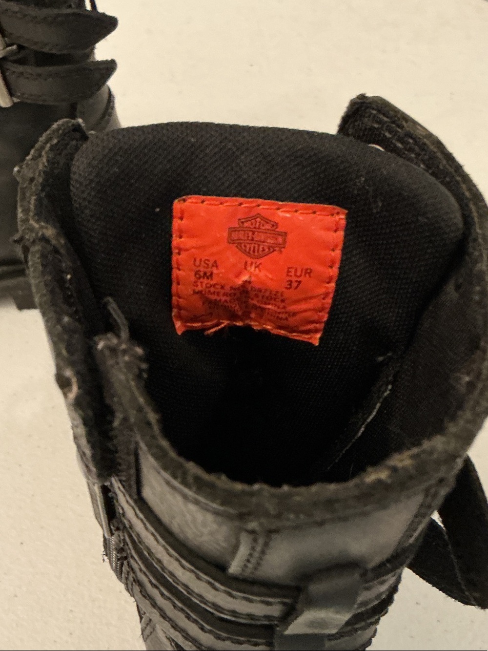 Harley-Davidson Women's Black Lace-Up Moto Boots - Picture 6 of 7